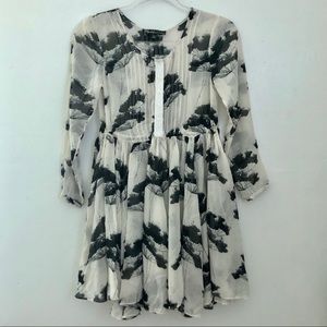 Elizabeth & James Airy Tunic Sheer Tunic Dress